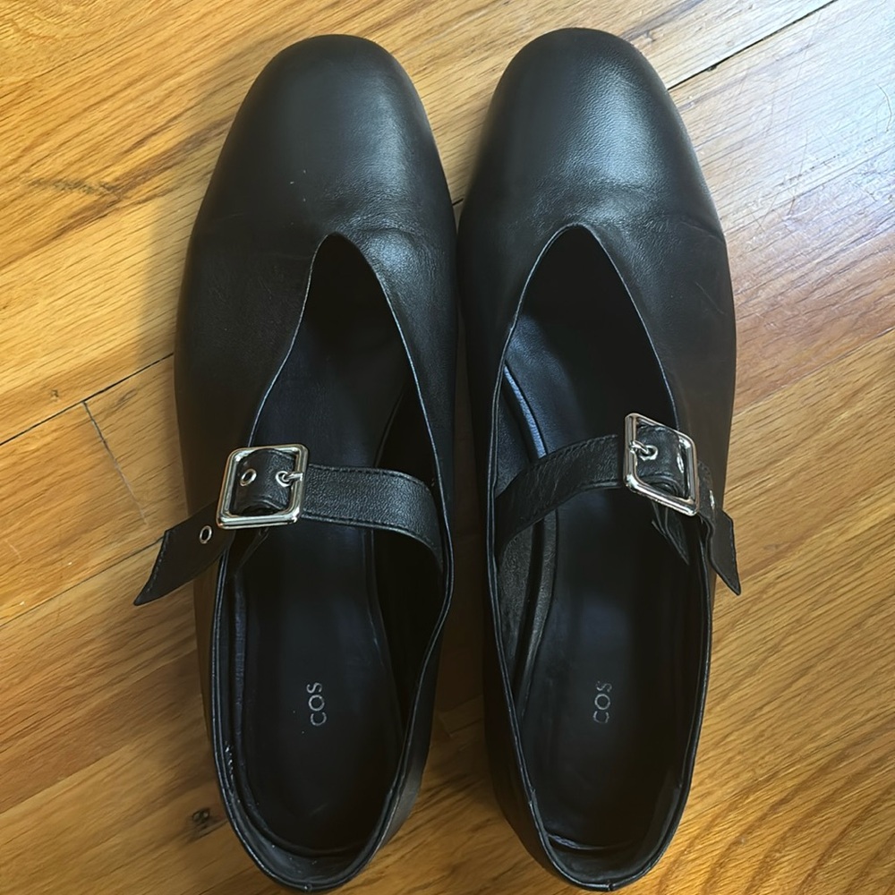 COS Black Mary Janes Flats, Size 11, EUC